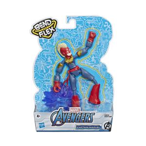 Os Vingadores - Figura Bend and Flex Captain Marvel 15 cm