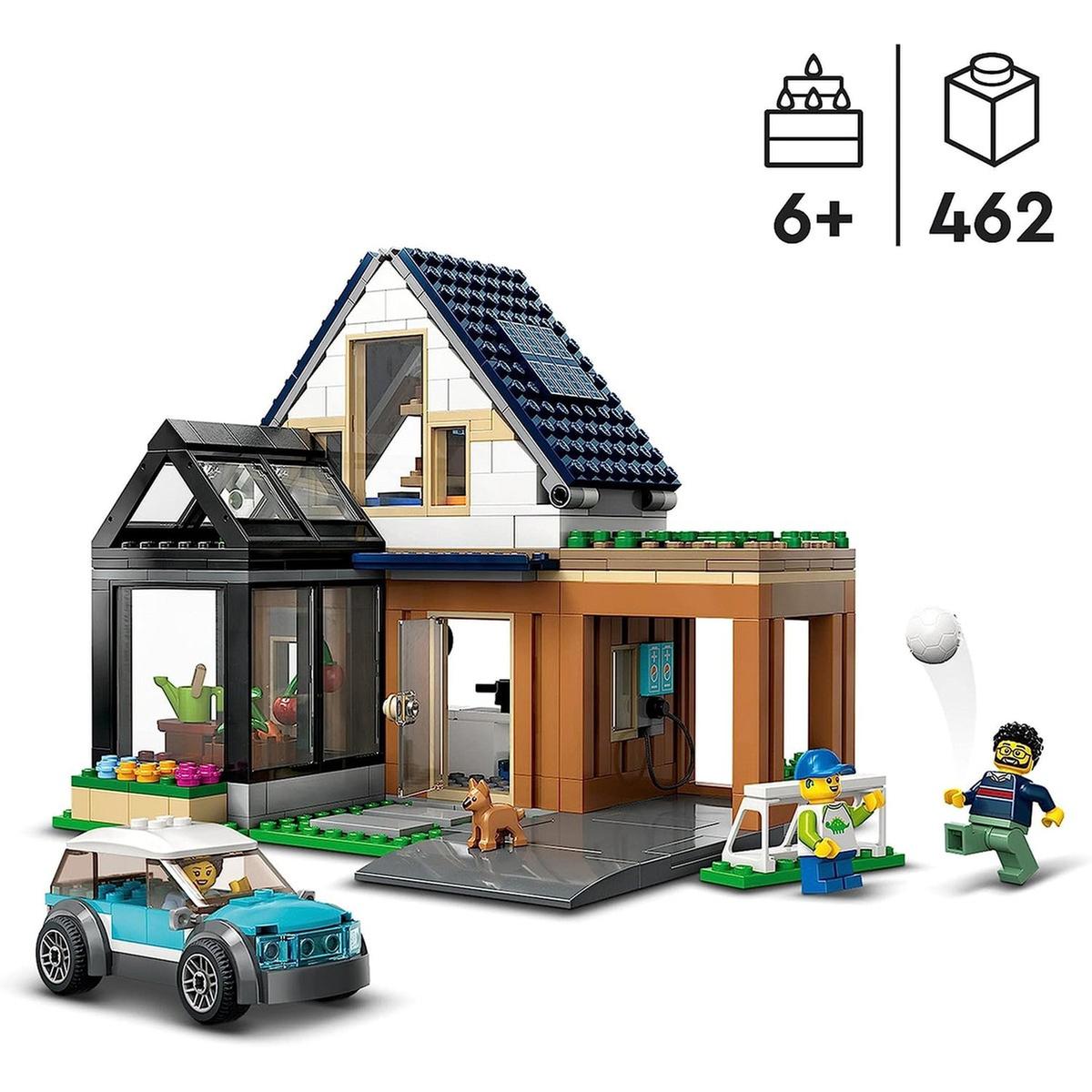 LEGO - Kit de construção Casa Familiar e Carro Elétrico modelo modular  60398 | LEGO CITY | Loja de brinquedos e videojogos Online Toysrus