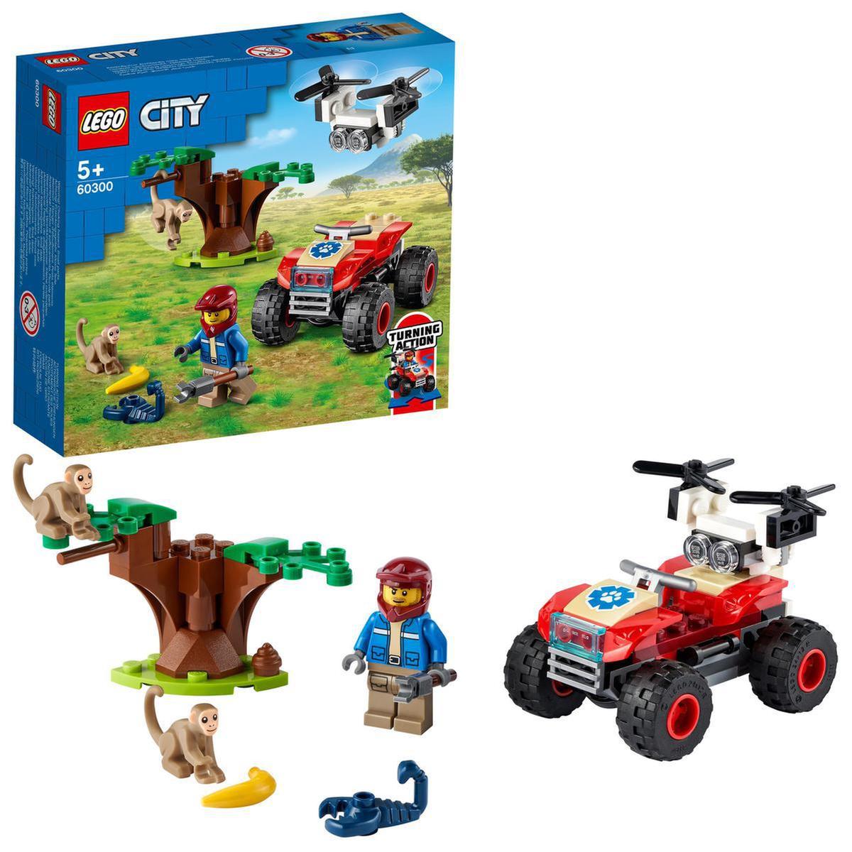 LEGO City - Quad de salvamento de animais selvagens - 60300 | LEGO CITY |  Loja de brinquedos e videojogos Online Toysrus