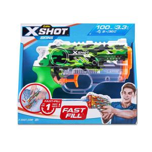 X-Shot - Pistola de água Fast-Fill Skins Nano (várias cores)