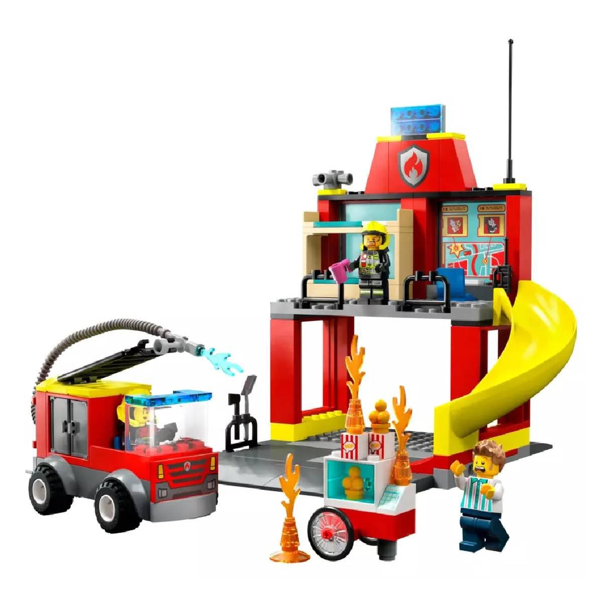 LEGO City - Quartel e Camião dos Bombeiros - 60375 | LEGO CITY | Loja de  brinquedos e videojogos Online Toysrus