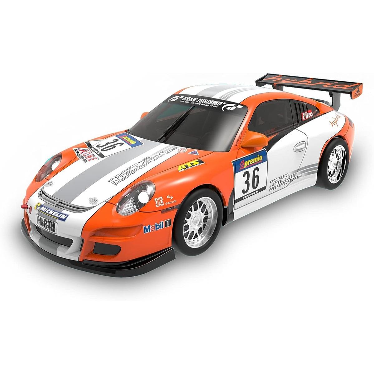 Ação Rápida De Super Carro Porsche 911 Gt3 De Corrida Em Pista De