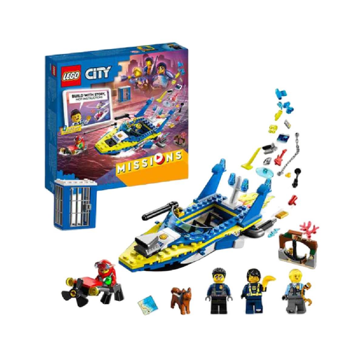 LEGO City - Missions: Investigação policial Aquática - 60355 | LEGO CITY |  Loja de brinquedos e videojogos Online Toysrus
