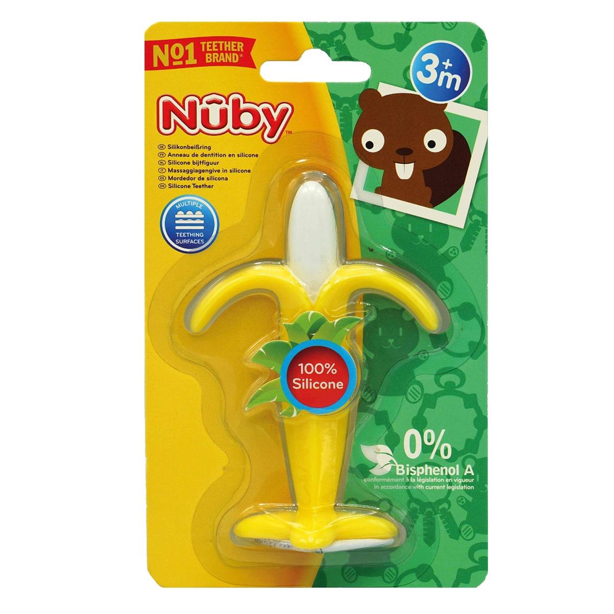 Nuby - Mordedor de silicone com forma de banana | Nuby | Loja de brinquedos  e videojogos Online Toysrus
