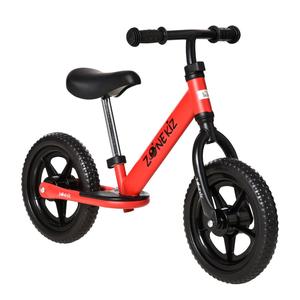 Homcom - Bicicleta de equilibrio regulável sem pedais vermelha