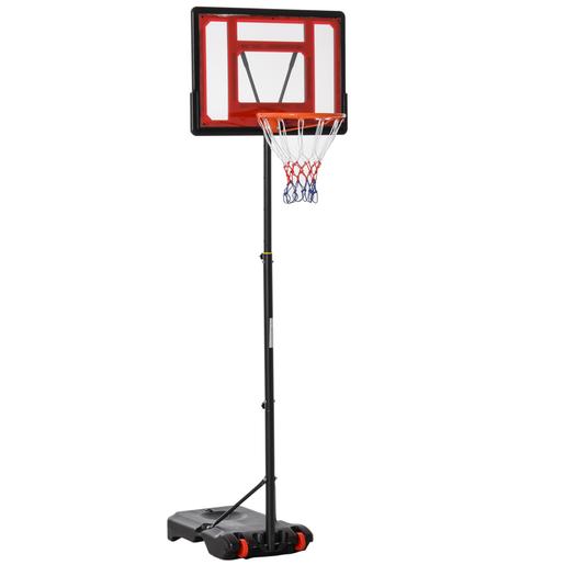 Homcom - Cesto de basquetebol de pé ajustável de 295-261 cm
