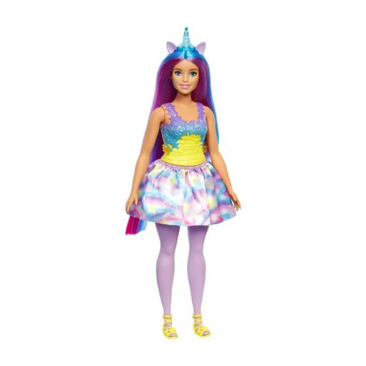 Barbie - Boneca unicórnio com cabelo e chifre azul | DREAMTOPIA | Loja de  brinquedos e videojogos Online Toysrus