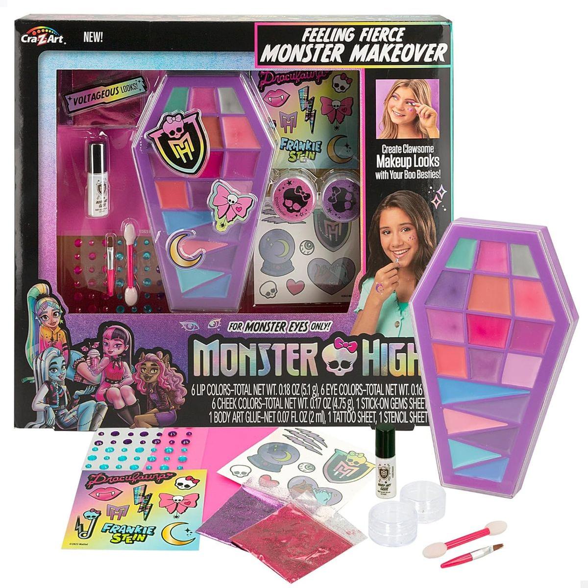 ColorBaby - Monster High - Conjunto de beleza com paleta de sombras para os  olhos, tatuagens, gemas decorativas, brilho labial, maquilhagem para  meninas, cosméticos para crianças, brinquedos para meninas. ㅤ | BONECAS