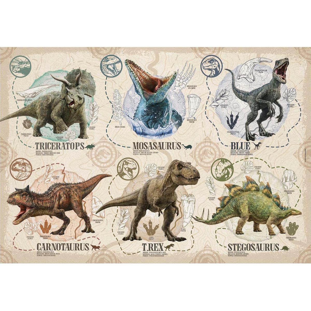 Disney Animal Kingdom 3 Dinosaur Figures - Carnotaurus, Velociraptor - A4