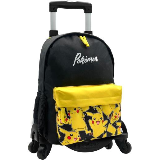 Pokemon - Mochila Escolar com Rodas Pikachu
