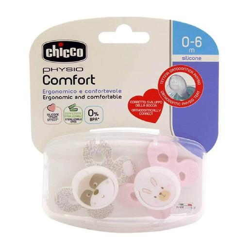 Chicco - Chupeta Physio Comfort de silicone para bebés de 0-6 meses rosa |  Chicco | Loja de brinquedos e videojogos Online Toysrus