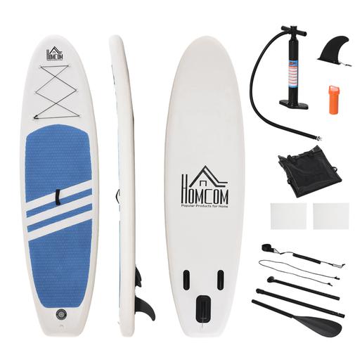 Homcom - Prancha de paddle surf insuflável Azul e Branco
