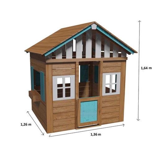 Casa de brincar de madeira Lollipop XL Azul | Tudo o que quiseres para  brincar na rua | Loja de brinquedos e videojogos Online Toysrus