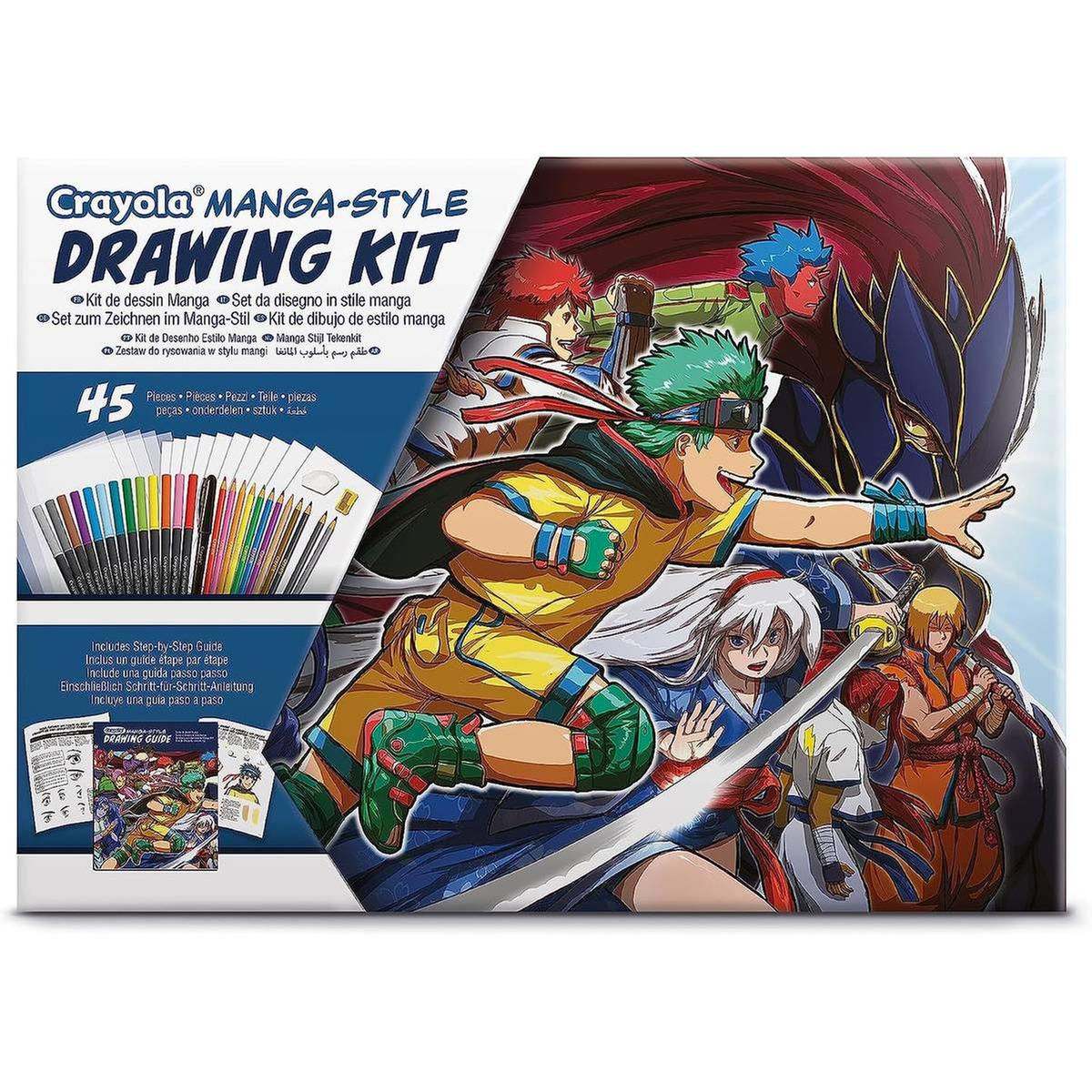 Crayola - Kit de desenho Manga com 45 peças, atividade criativa e presente  ㅤ | Crayola | Loja de brinquedos e videojogos Online Toysrus