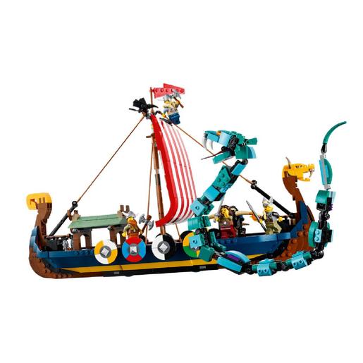 LEGO Creator - Barco viking e serpente Midgard - 31132 | LEGO CREATOR |  Loja de brinquedos e videojogos Online Toysrus