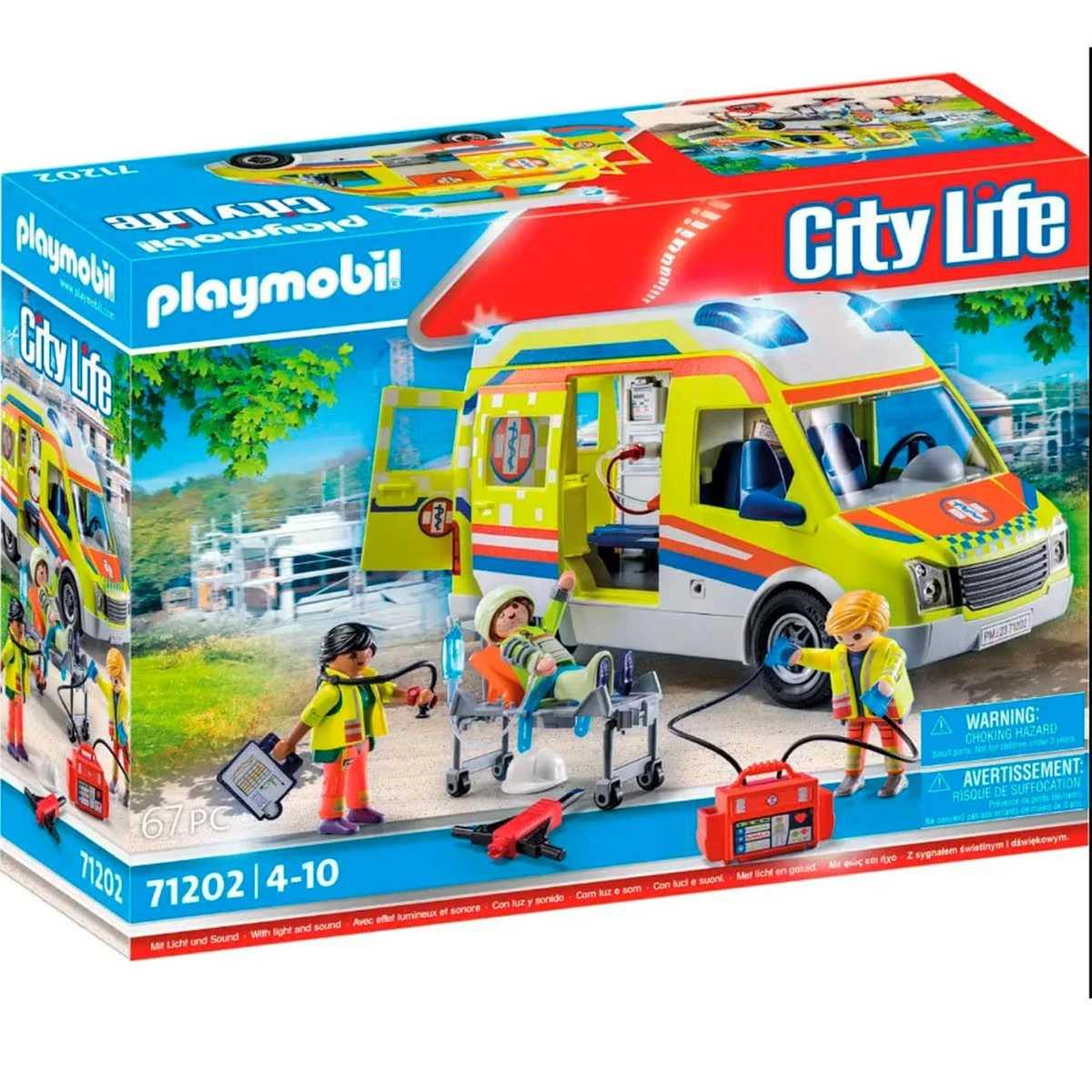 Playmobil - Playmobil City Life Ambulância com luz e som ㅤ | CITY LIFE VIDA  NA CIDADE | Loja de brinquedos e videojogos Online Toysrus