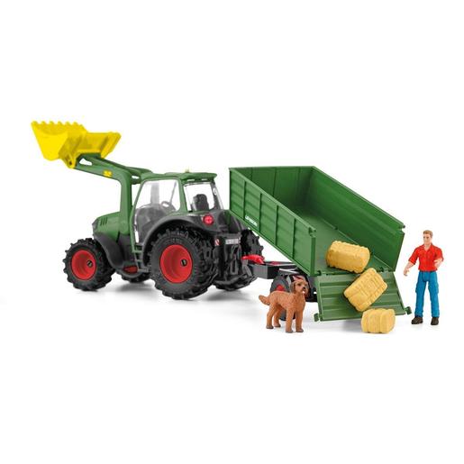 Schleich - Farm World - Tractor com Atrelado ㅤ