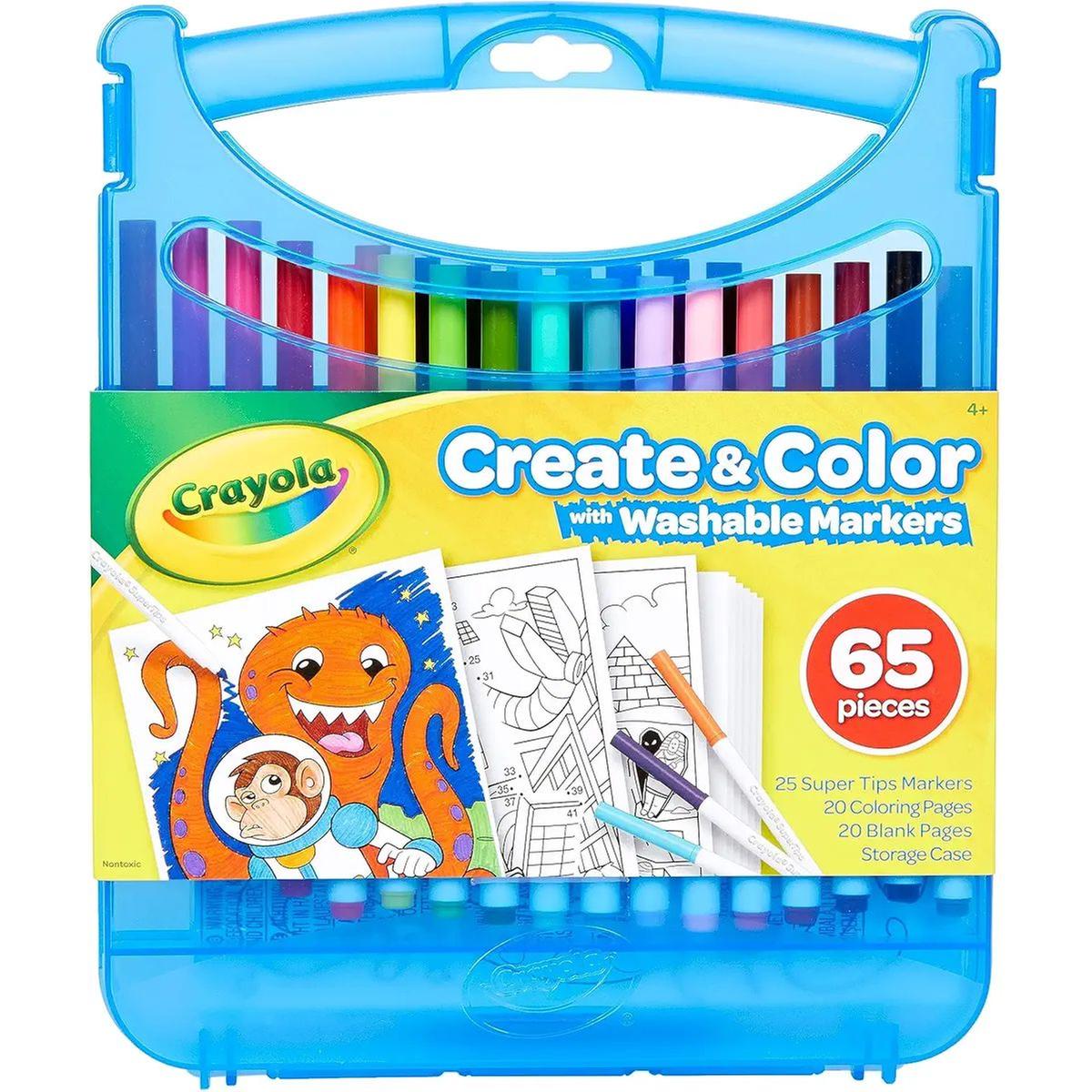 Crayola - Conjunto de Marcadores Laváveis em Maleta de 65 peças ㅤ | Crayola  atividades | Loja de brinquedos e videojogos Online Toysrus
