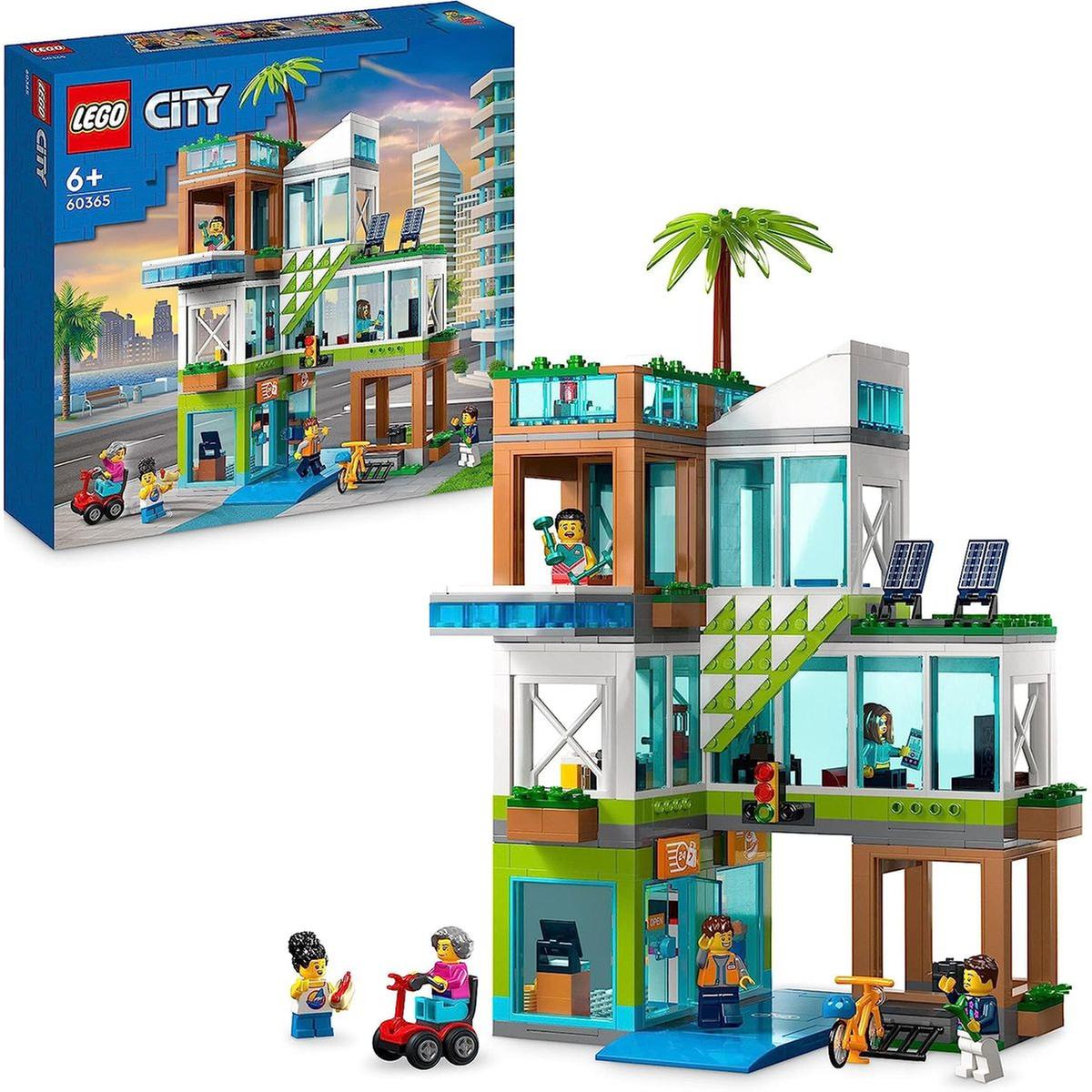 LEGO - Conjunto de construção de Edifício de Apartamentos com Bicicleta de  Brinquedo e 6 Minifiguras 60365 | LEGO CITY | Loja de brinquedos e  videojogos Online Toysrus