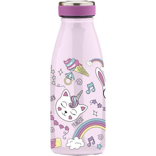 Termo gatos rosa 350 ml ㅤ