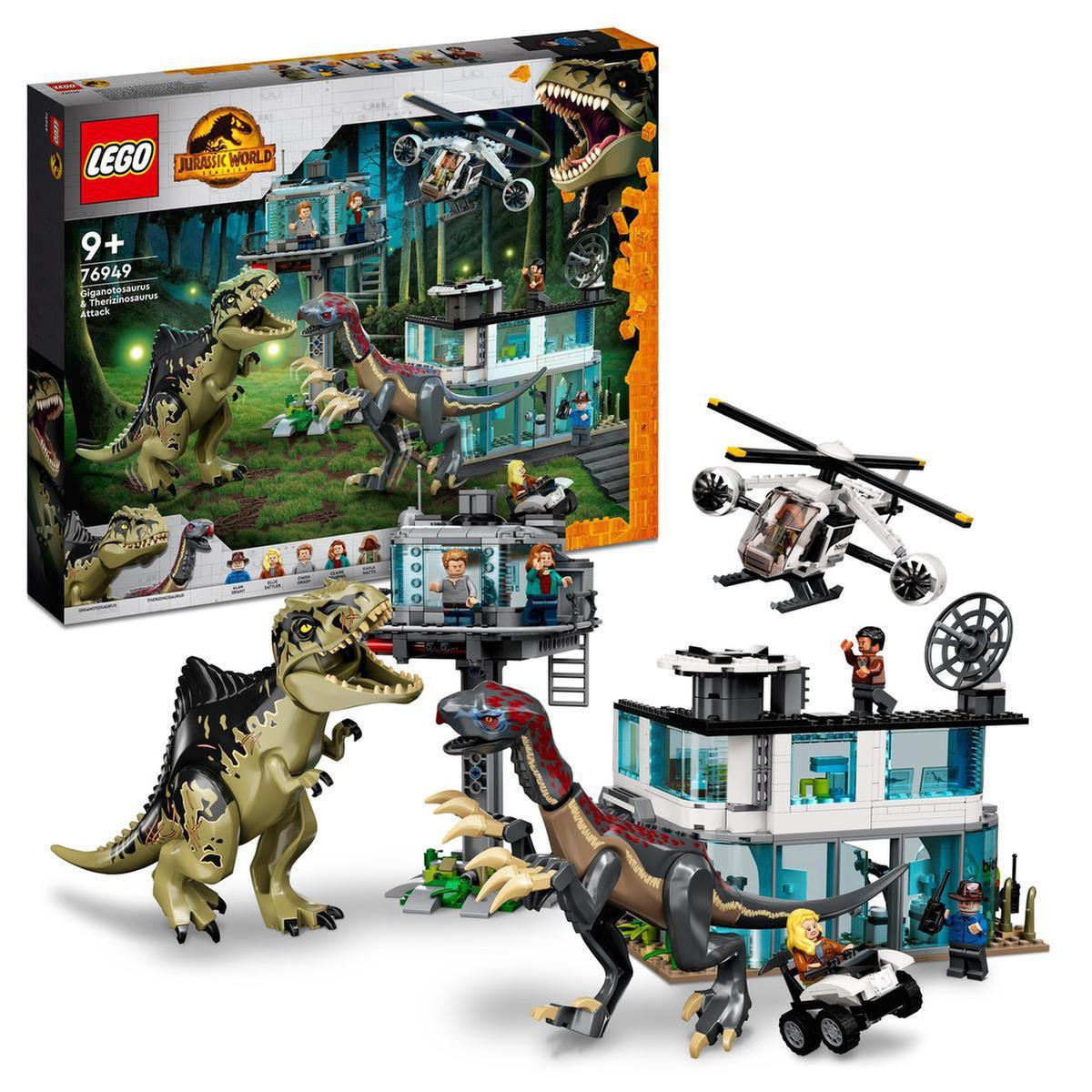 LEGO Jurassic World - O ataque do Giganotosaurus e Therizinosaurus - 76949  | LEGO | Loja de brinquedos e videojogos Online Toysrus