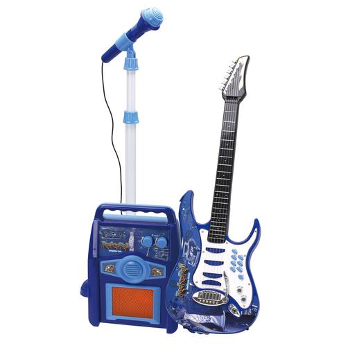 Set de Guitarra com Amplificador e Microfone - Azul | Bruin música | Loja  de brinquedos e videojogos Online Toysrus