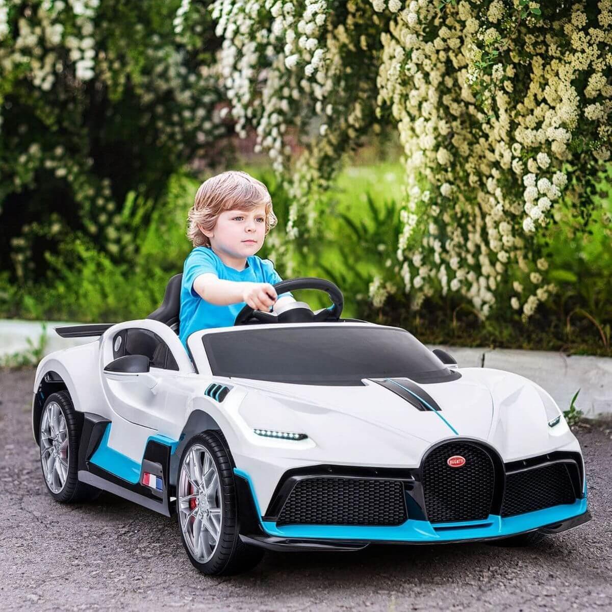 Homcom - Carro elétrico Bugatti Divo branco | CARROS UM LUGAR | Loja de  brinquedos e videojogos Online Toysrus