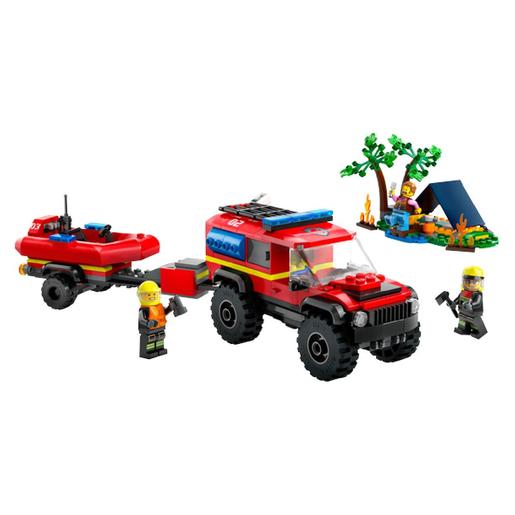 LEGO City - Camião de bombeiros 4x4 com barco de resgate - 60412 | LEGO CITY  | Loja de brinquedos e videojogos Online Toysrus