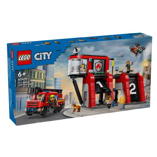 LEGO City - Parque de Bombeiros com Camião de Bombeiros - 60414 | LEGO CITY  | Loja de brinquedos e videojogos Online Toysrus