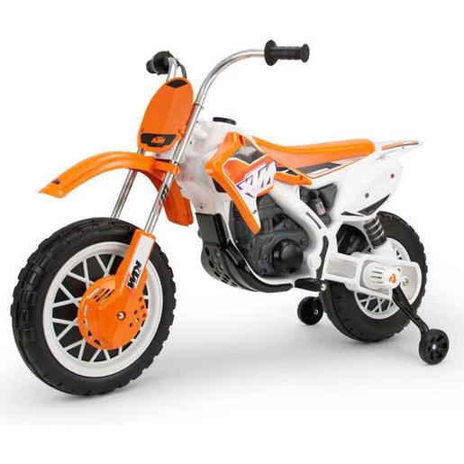 Injusa - Moto elétrica Cross KTM 12V com acelerador e rodas de apoio ㅤ |  MOBILIDADE URBANA | Loja de brinquedos e videojogos Online Toysrus