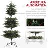 Homcom - Árvore de Natal 726 ramos com 350 luzes - Ø114x180 cm