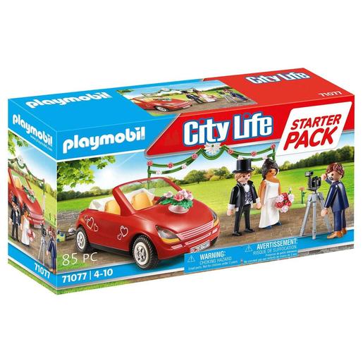 Playmobil - Starter Pack Casamento Playmobil City Life com Carro e Acessórios ㅤ