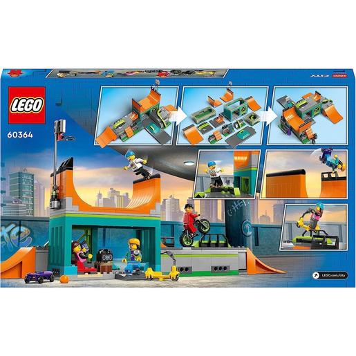 LEGO - Conjunto de construção Parque de Skate Urbano com Bicicleta,  Skateboard, Scooter e Patins em Linha 60364 | LEGO CITY | Loja de  brinquedos e videojogos Online Toysrus