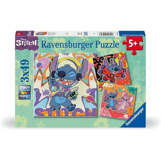 Ravensburger - Disney Stitch - Puzzle 3 x 49 ㅤ