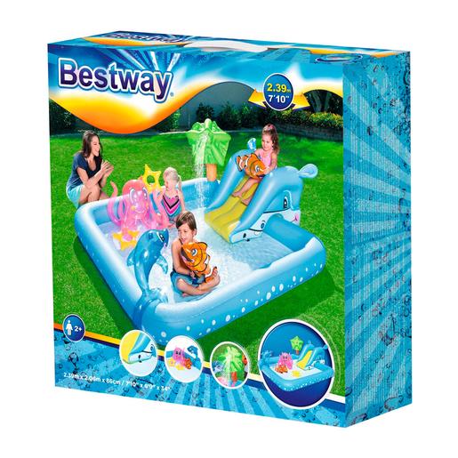 Bestway - Piscina Infantil Insuflável com Escorrega - Aquário Fantástico |  Piscinas insufláveis | Loja de brinquedos e videojogos Online Toysrus