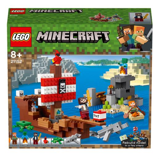LEGO Minecraft - A Aventura do Barco Pirata - 21152 | LEGO MINECRAFT | Loja  de brinquedos e videojogos Online Toysrus