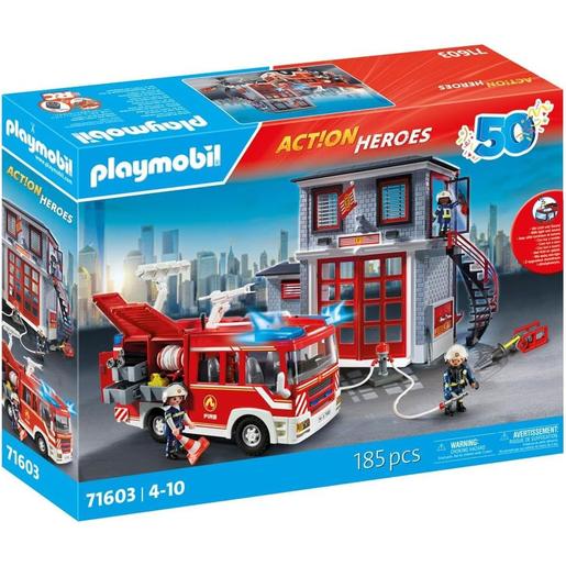 Playmobil - Conjunto Mega Rescue de Bombeiros ㅤ