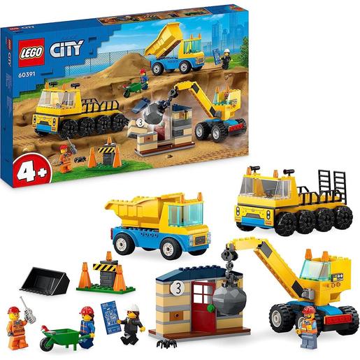LEGO - Jogo de construção com camiões, guindaste e bola de demolição 60391  | LEGO CITY | Loja de brinquedos e videojogos Online Toysrus