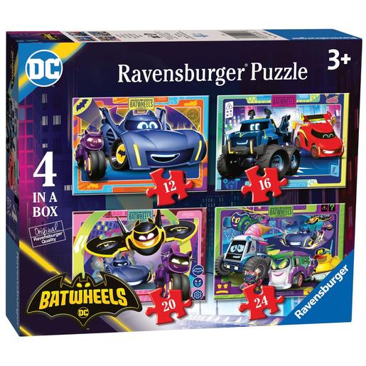 Ravensburger - Batman - Batwheels Puzzle 4 em 1 Caixa ㅤ