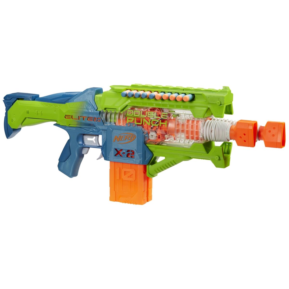 Nerf - Lançador motorizado Double Punch com 50 dardos e 2 clipes ㅤ | Nerf |  Loja de brinquedos e videojogos Online Toysrus