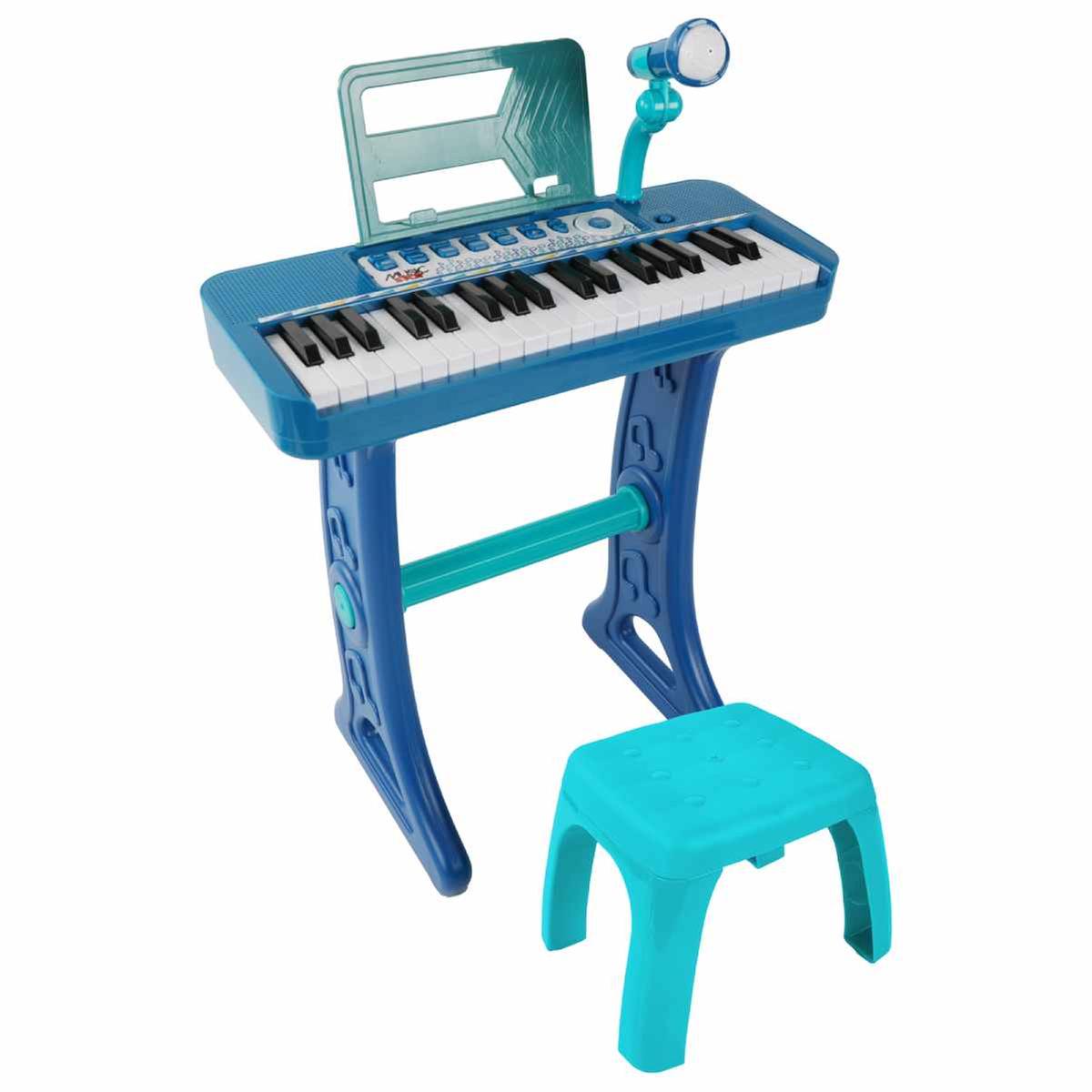 Music Star - Teclado com banco azul | TECLADOS | Loja de brinquedos e  videojogos Online Toysrus