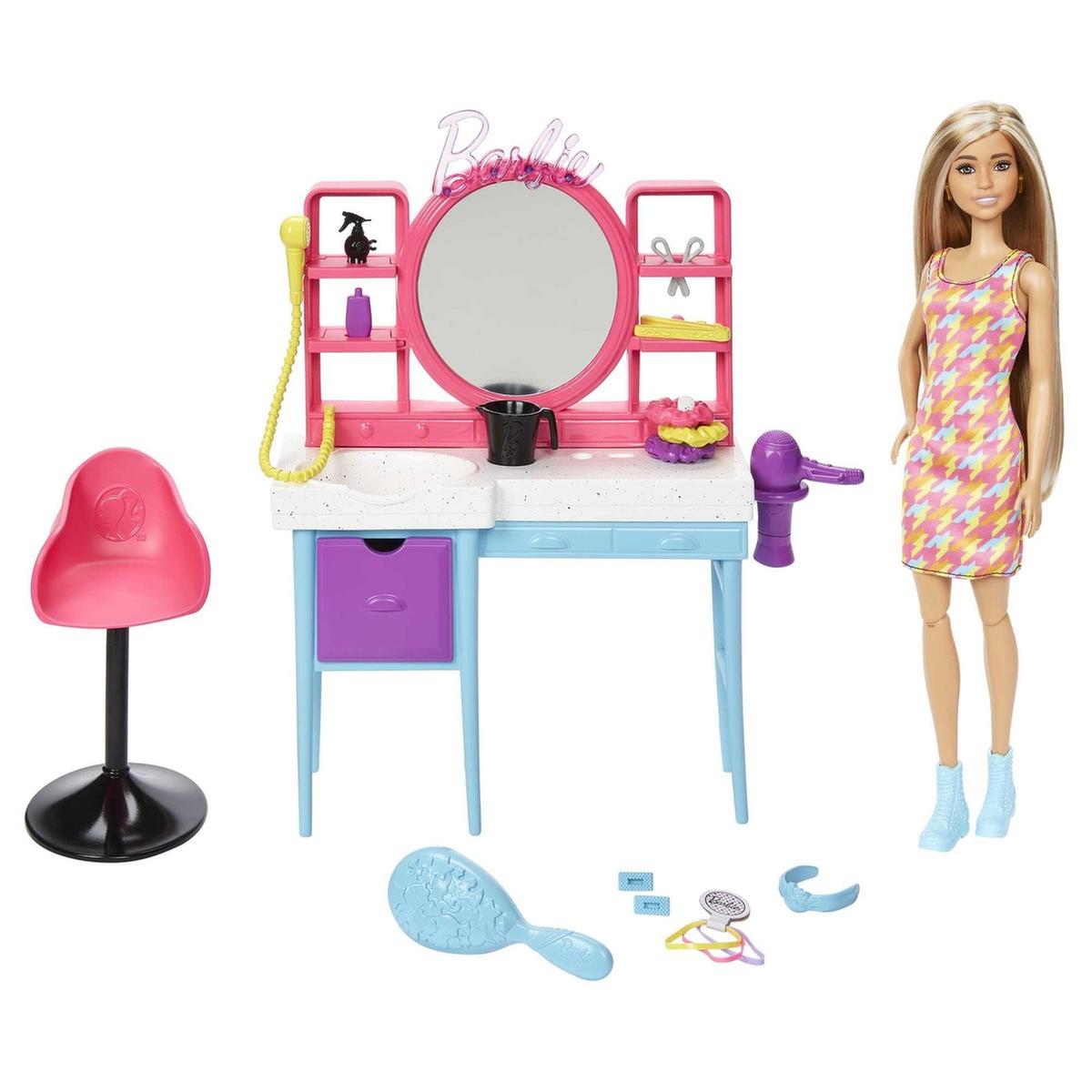Barbie - Boneca Totally Hair com conjunto de jogo e cabeleireiro ㅤ |  FASHIONISTAS | Loja de brinquedos e videojogos Online Toysrus